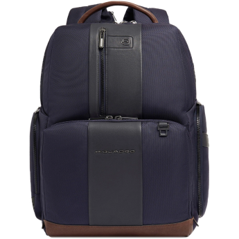 Рюкзак мужской PIQUADRO BRIEF2 CA4439BR2BM/BLUCU темно-синий/коричневый